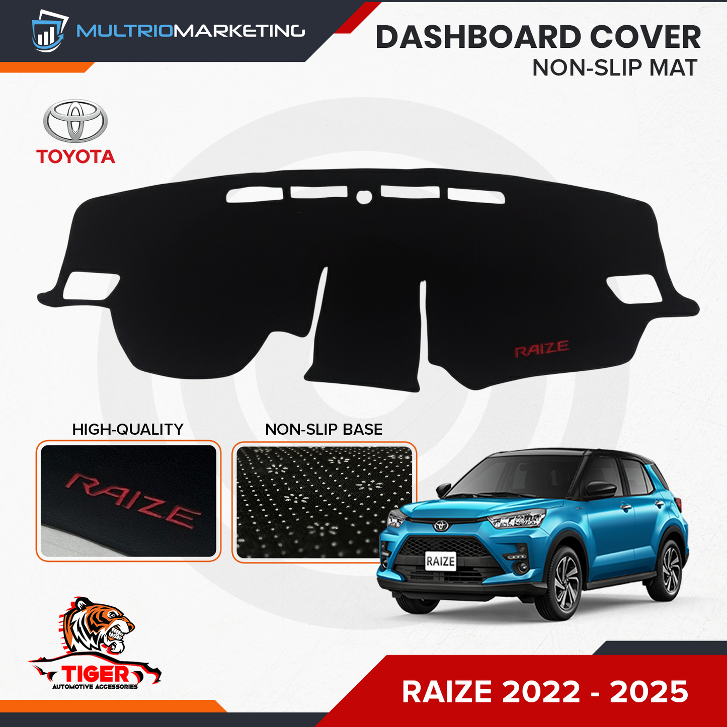 Dashboard Cover for Toyota - Raize 2022 - 2025