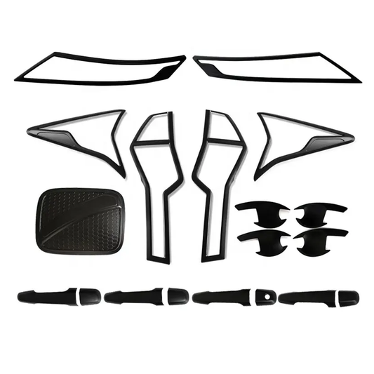 Mitsubishi Montero 2018-2023 Matte Black Garnish Set