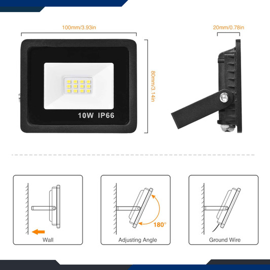 LED Flood Light - 10 Watts