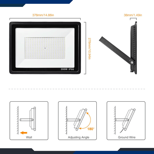 LED Flood Light - 200 Watts