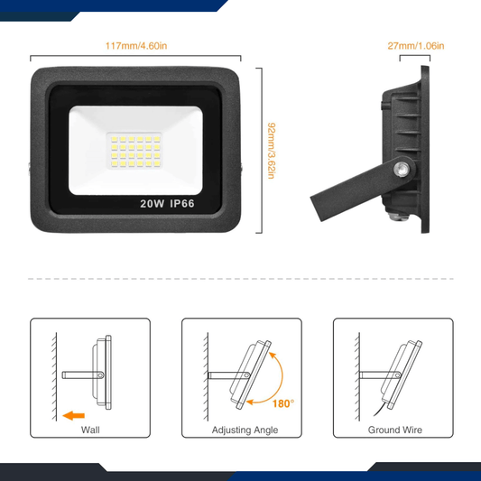 LED Flood Light - 20 Watts