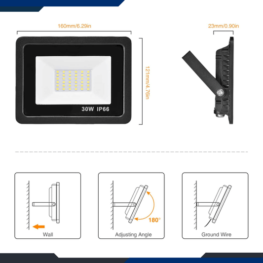 LED Flood Light - 30 Watts
