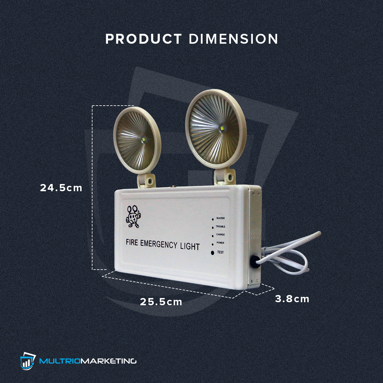 LED Emergency Light - Twin Head 4W