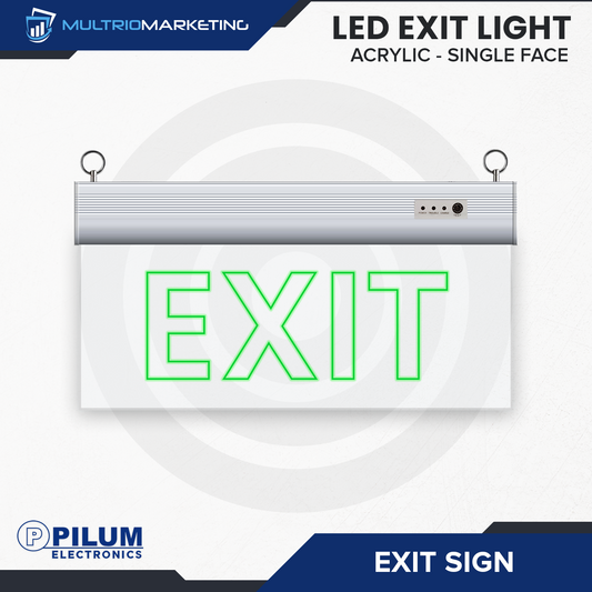 LED Exit Sign - Single Face - Acrylic