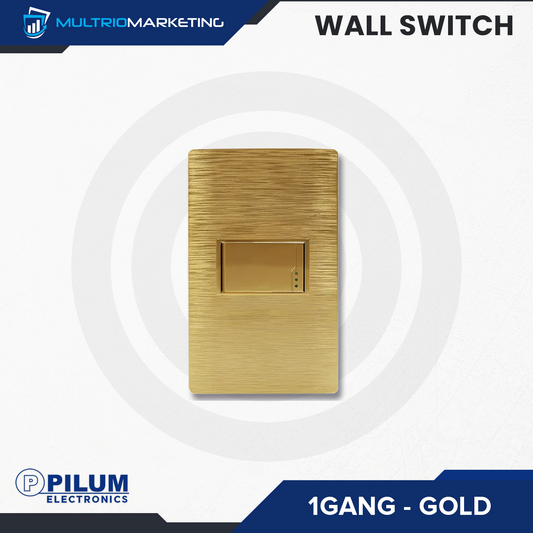 Wall Switch- One Way - Gold
