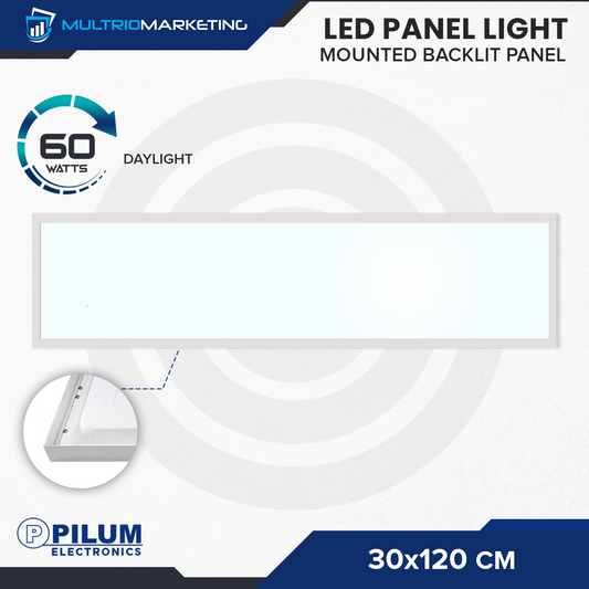 LED Panel Light - Surface Mounted - 30x120cm