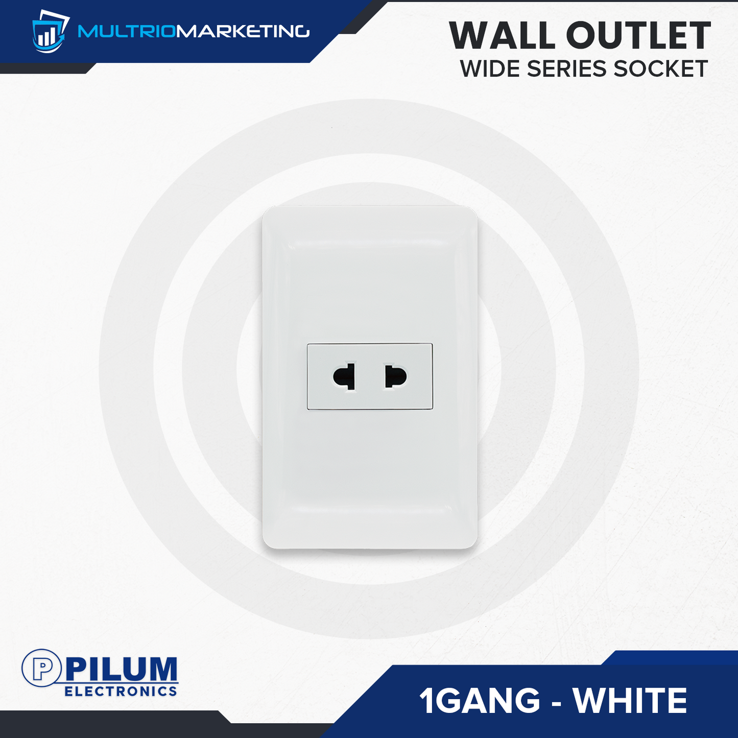 Wall Outlet - Wide Series Socket - White