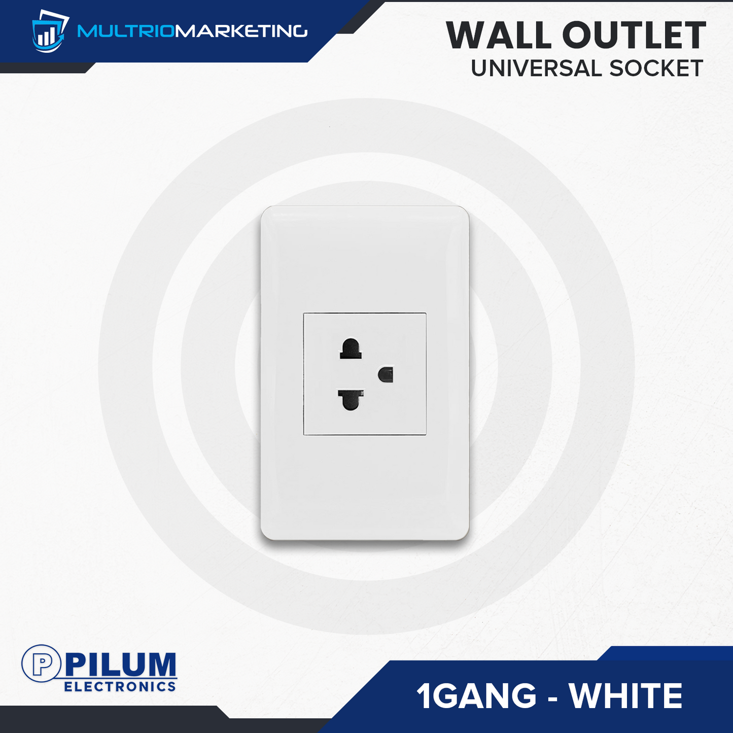 Wall Outlet - Universal Socket - White