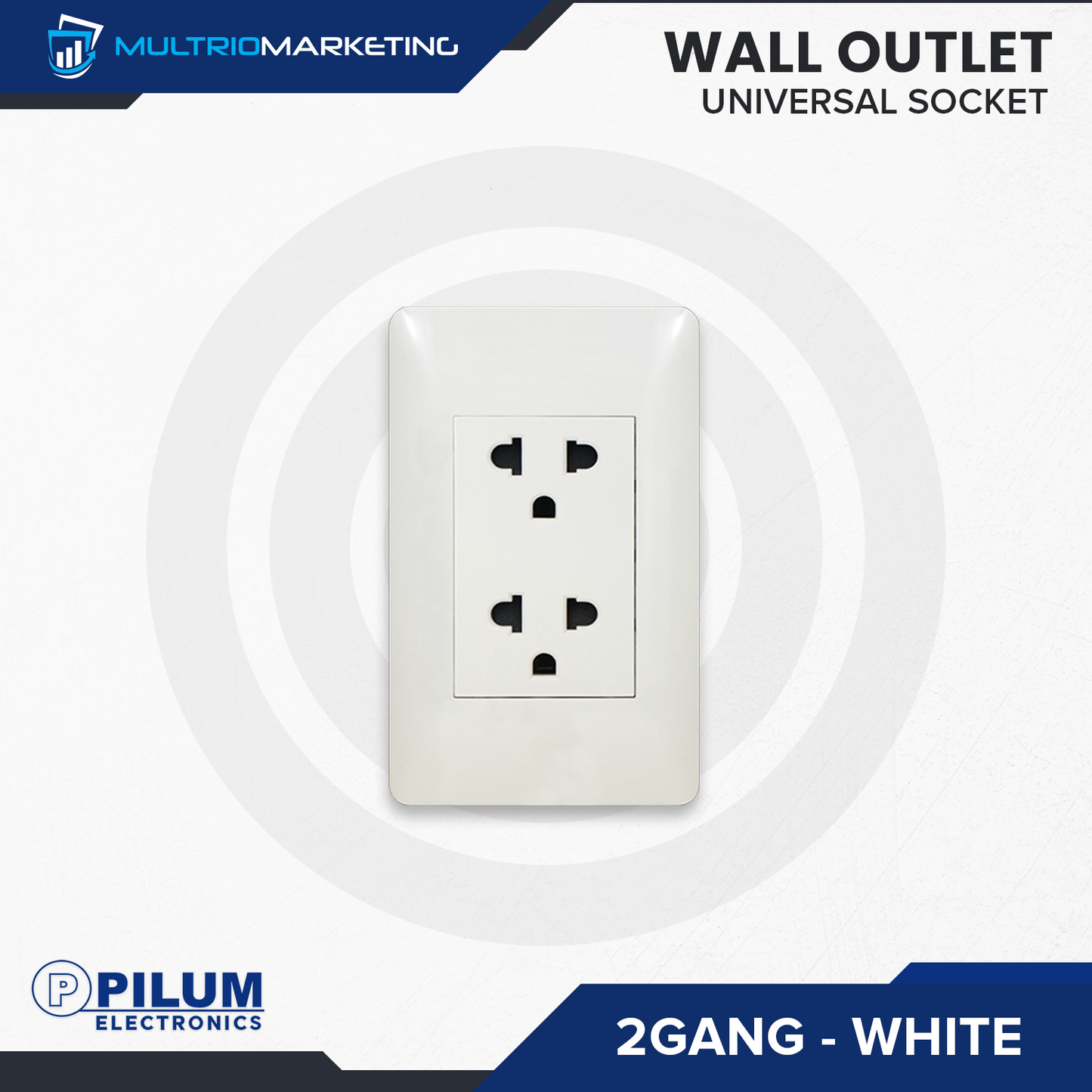 Wall Outlet - Universal Socket - White