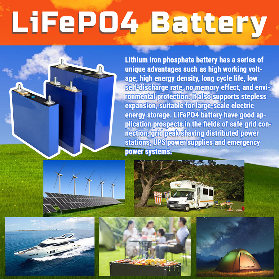 LiFePO4 Battery 3.2V 120Ah