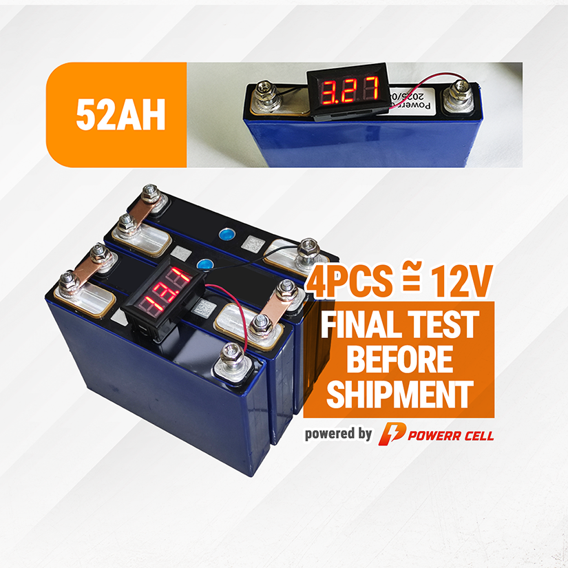 LiFePO4 Battery 3.2V 52Ah