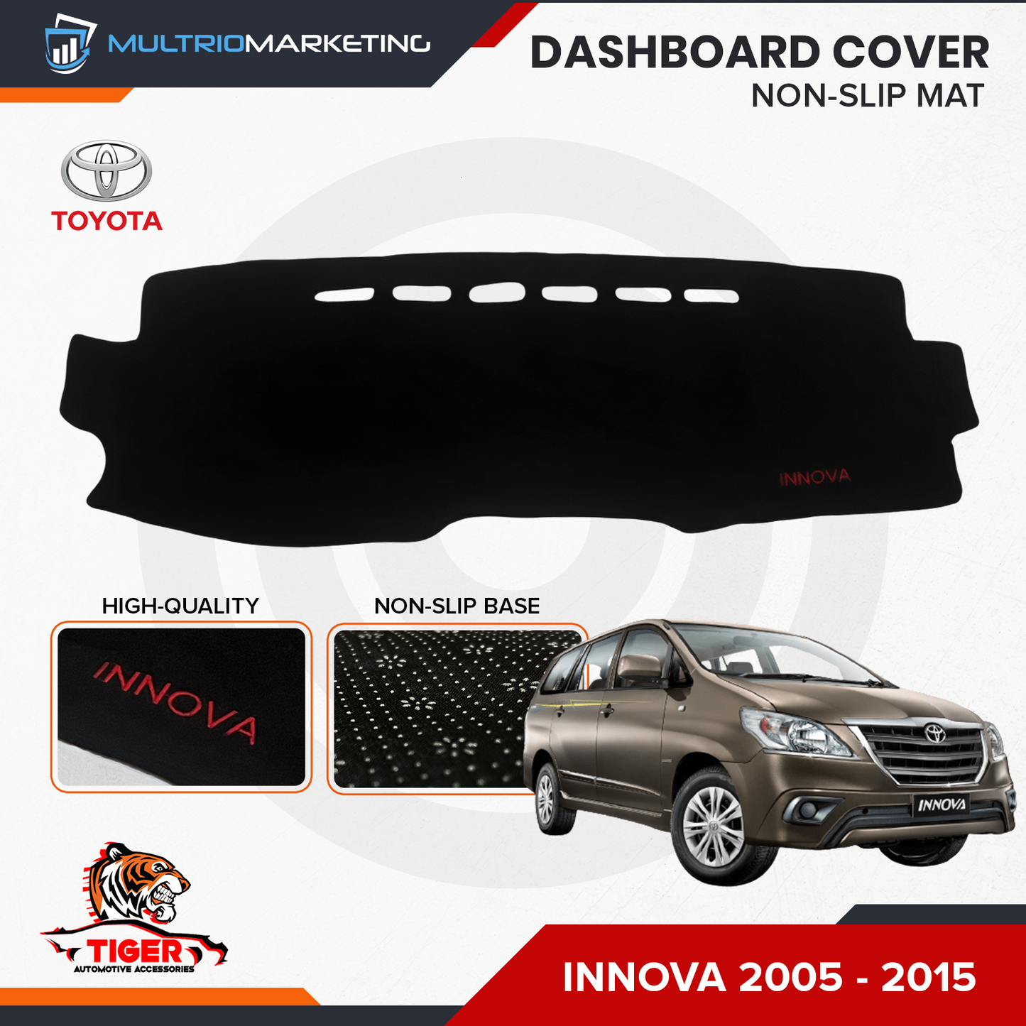 Dashboard Cover for Toyota - Innova 2005 - 2015