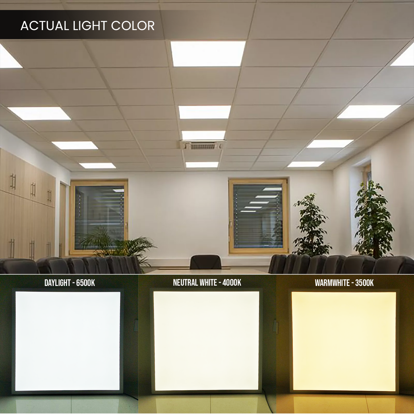 LED Panel Light - Recessed - 60x60cm
