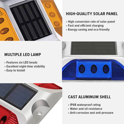 Solar Road Stud - Flashing LED