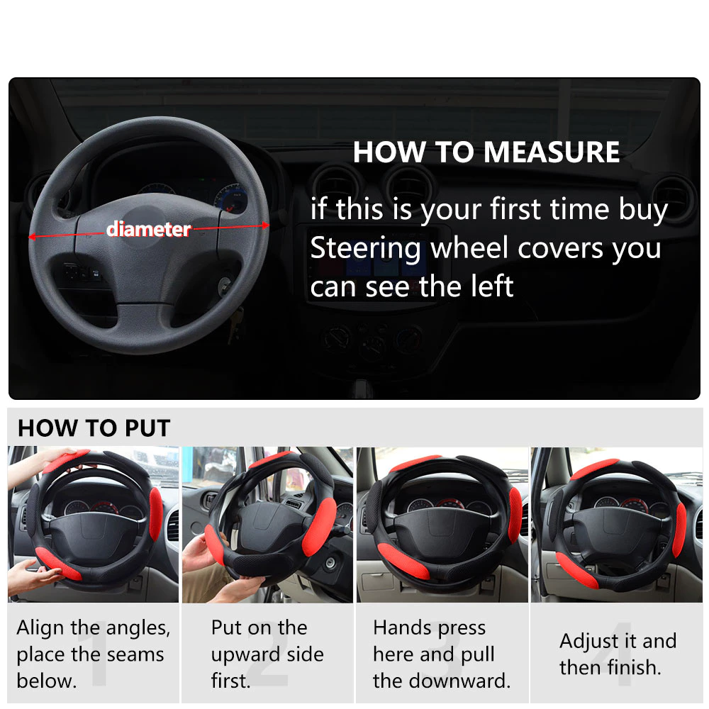 Steering Wheel Cover - Sandwich Sports Type