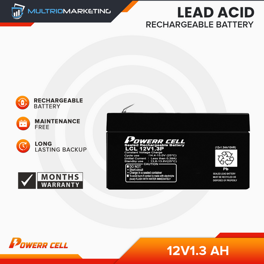 Lead Acid Battery 12V 1.3AH