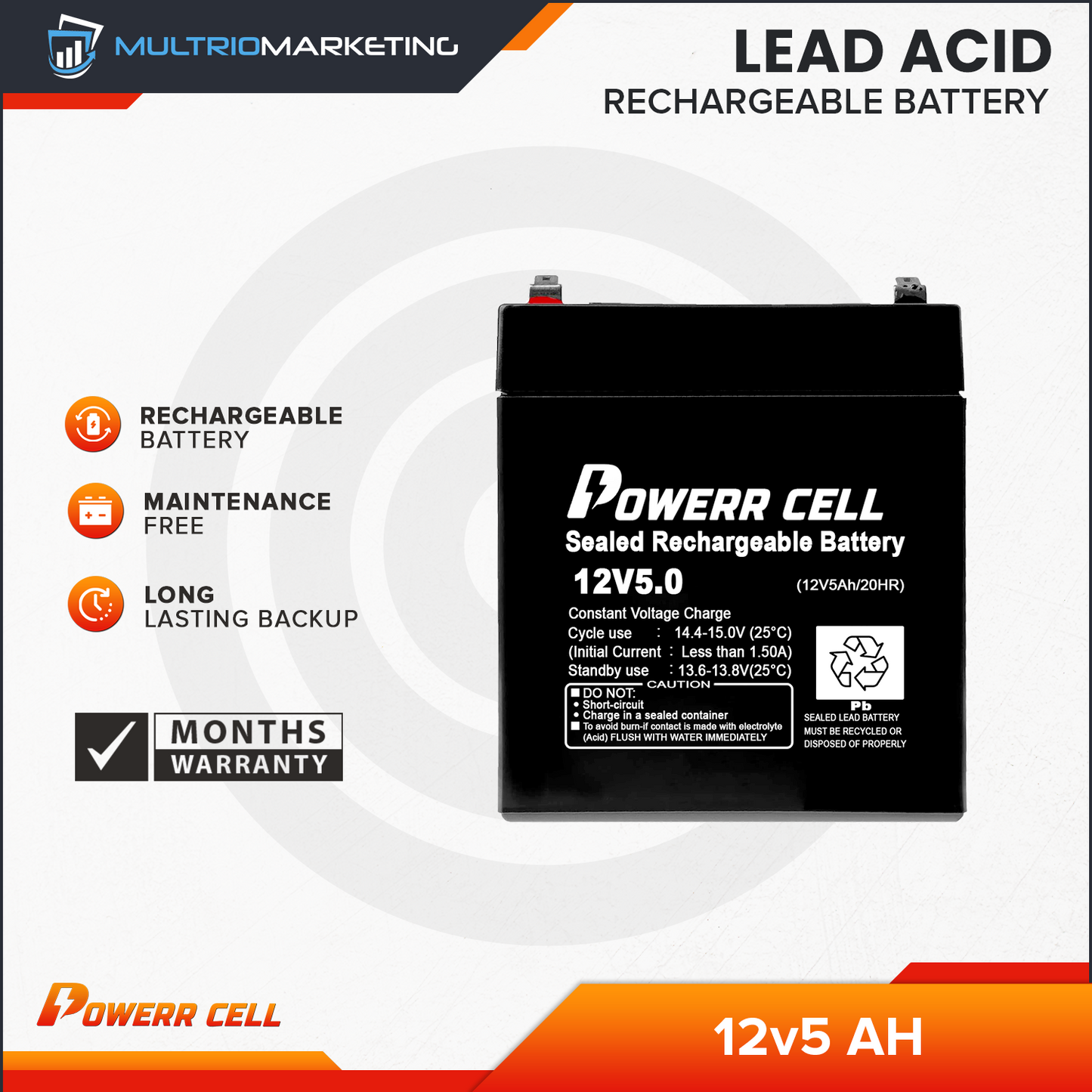 Lead Acid Battery 12v5AH