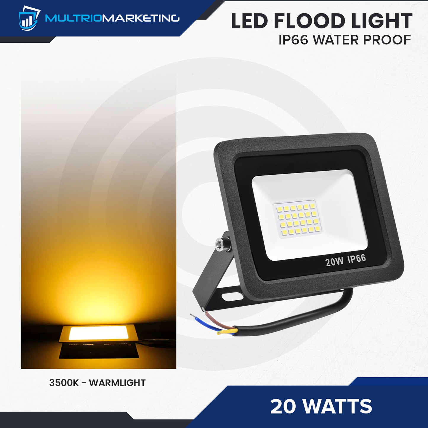 LED Flood Light - 20 Watts
