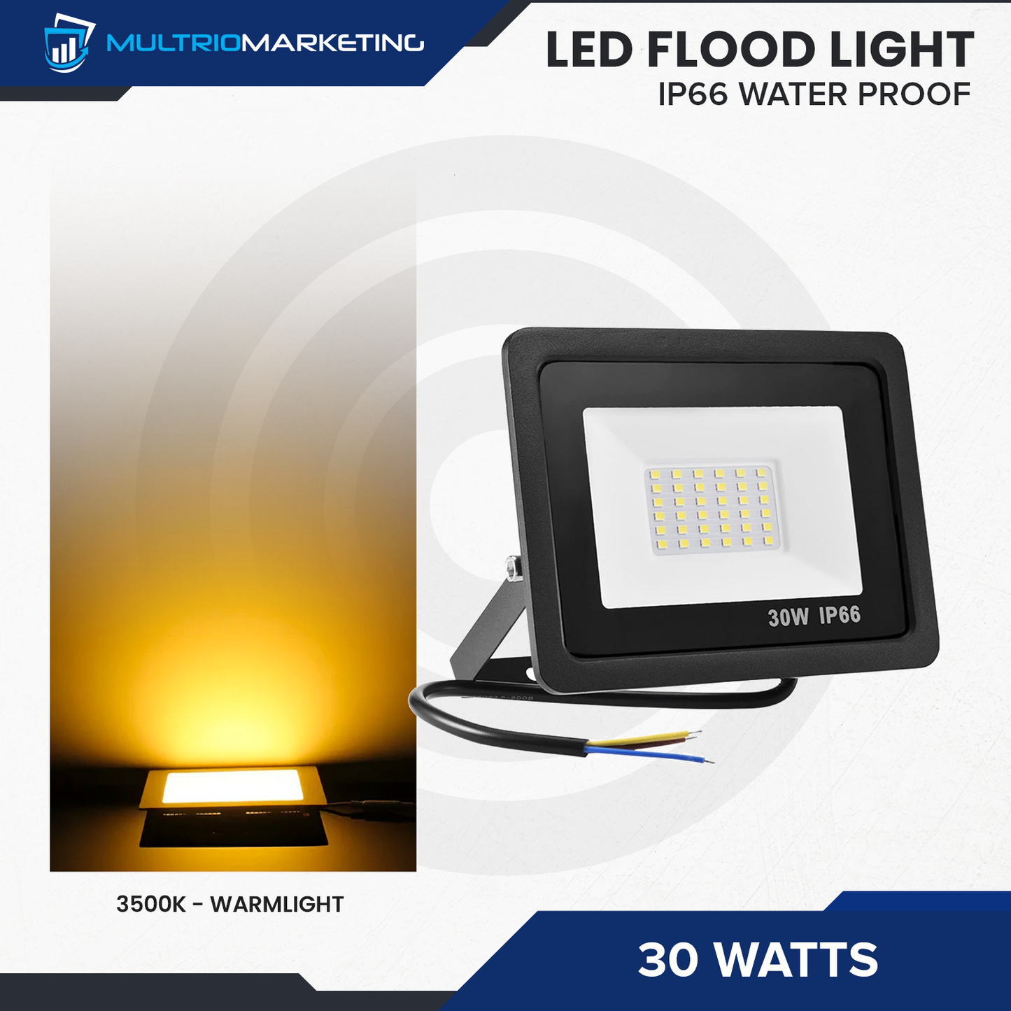 LED Flood Light - 30 Watts