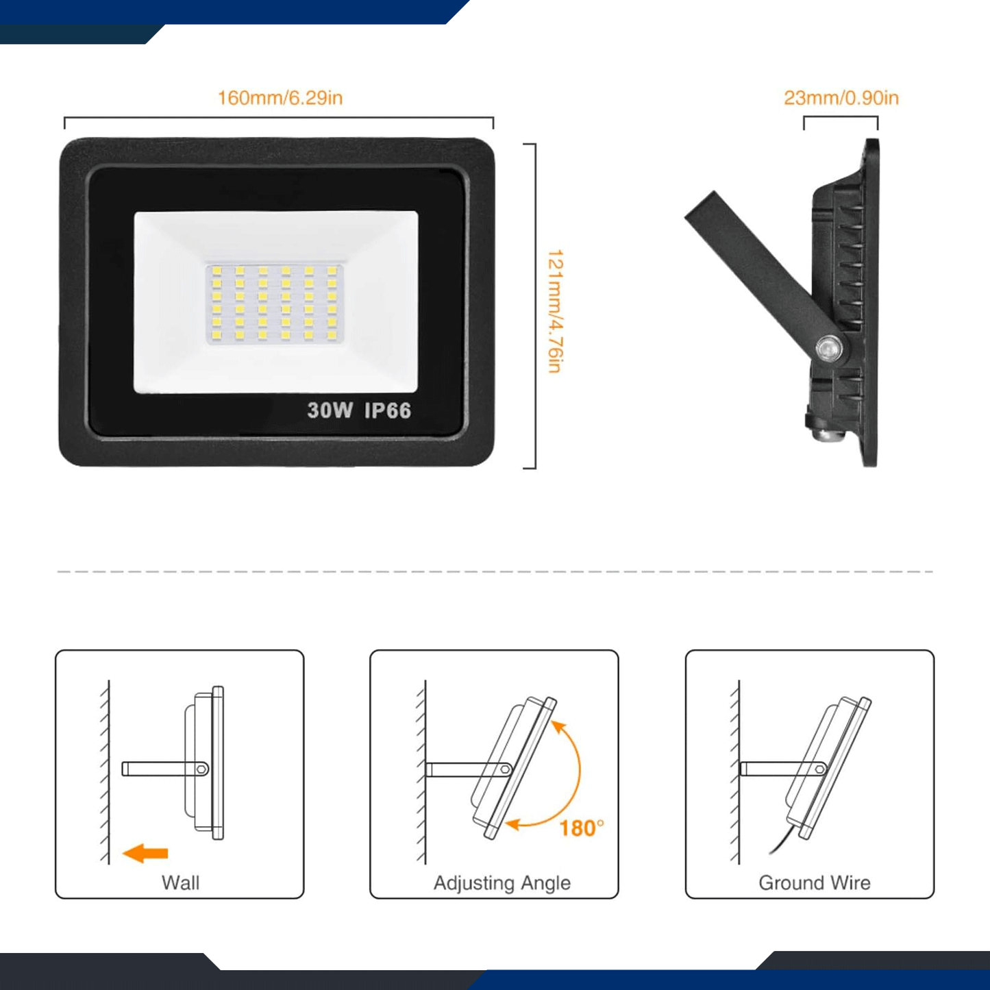 LED Flood Light - 30 Watts