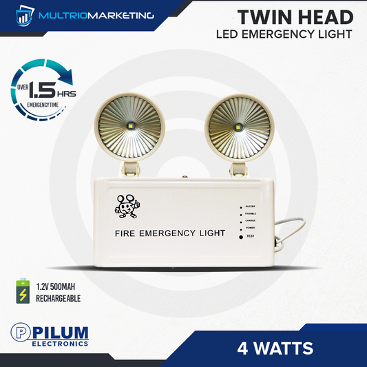 LED Emergency Light - Twin Head 4W