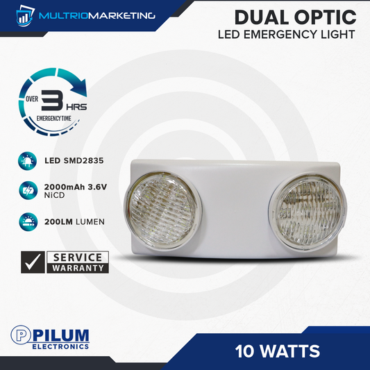 LED Emergency Light - Dual Optic 10W