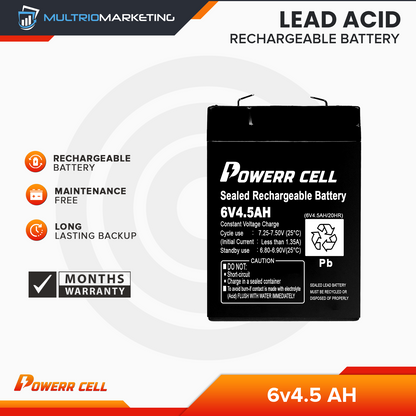 Lead Acid Battery 6v4.0 AH