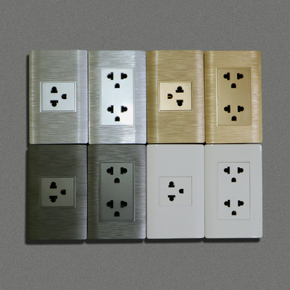 Wall Outlet - Universal Socket - Gray