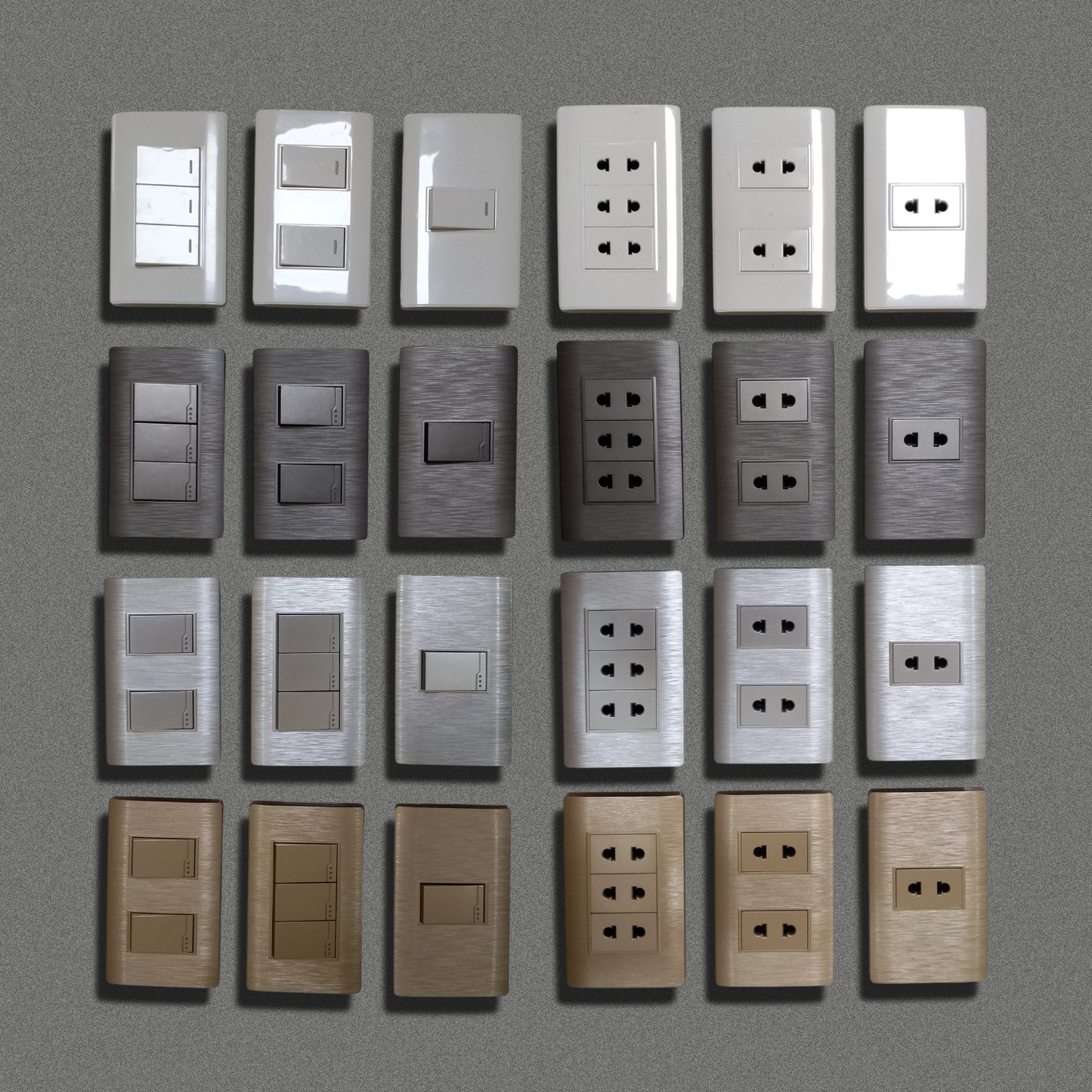 Wall Outlet - Wide Series Socket - Gold