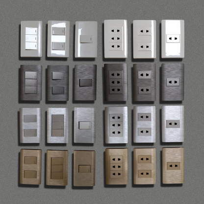 Wall Outlet - Wide Series Socket - Gold