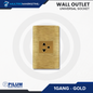 Wall Outlet - Universal Socket - Gold