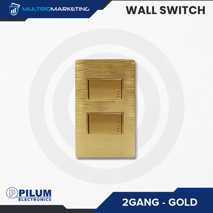 Wall Switch- One Way - Gold