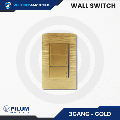 Wall Switch- One Way - Gold