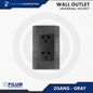 Wall Outlet - Universal Socket - Gray