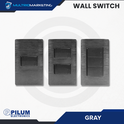 Wall Switch- One Way - Gray
