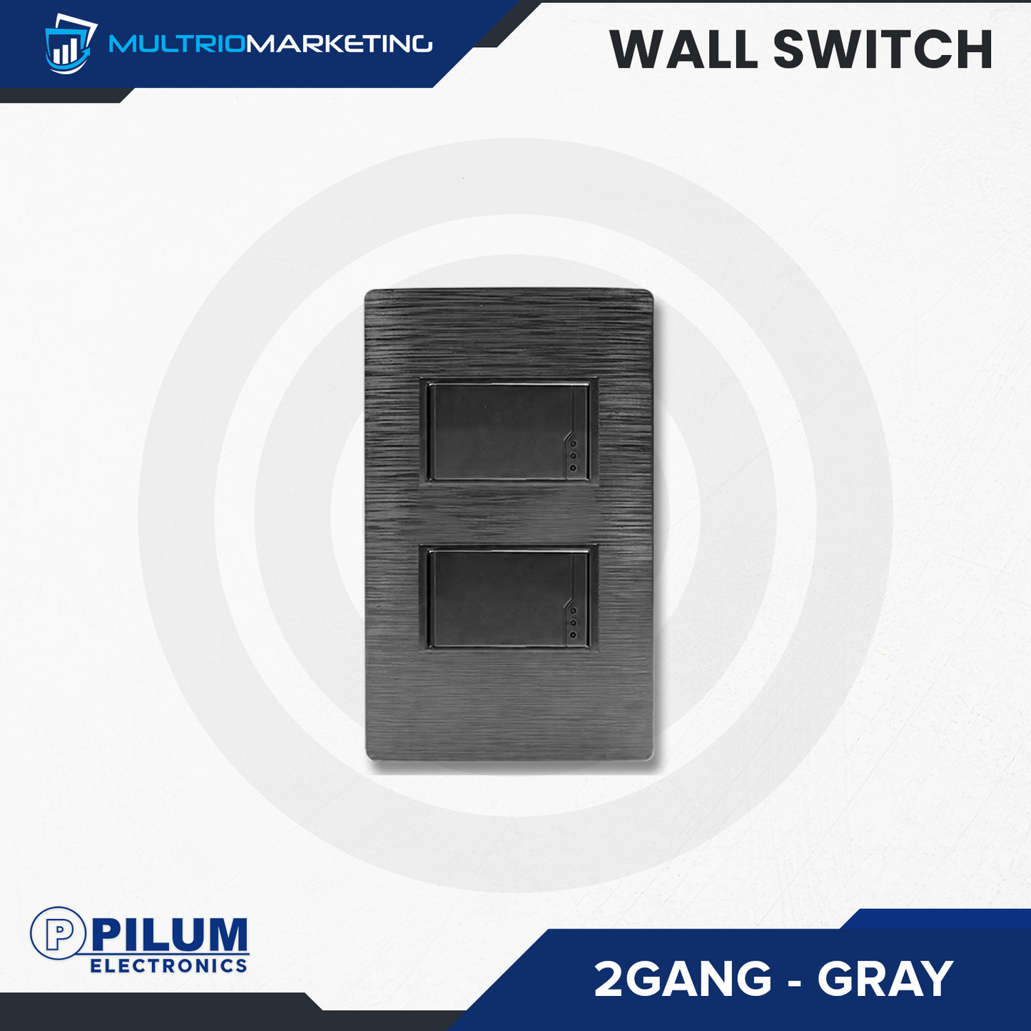 Wall Switch- One Way - Gray