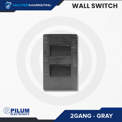 Wall Switch- One Way - Gray