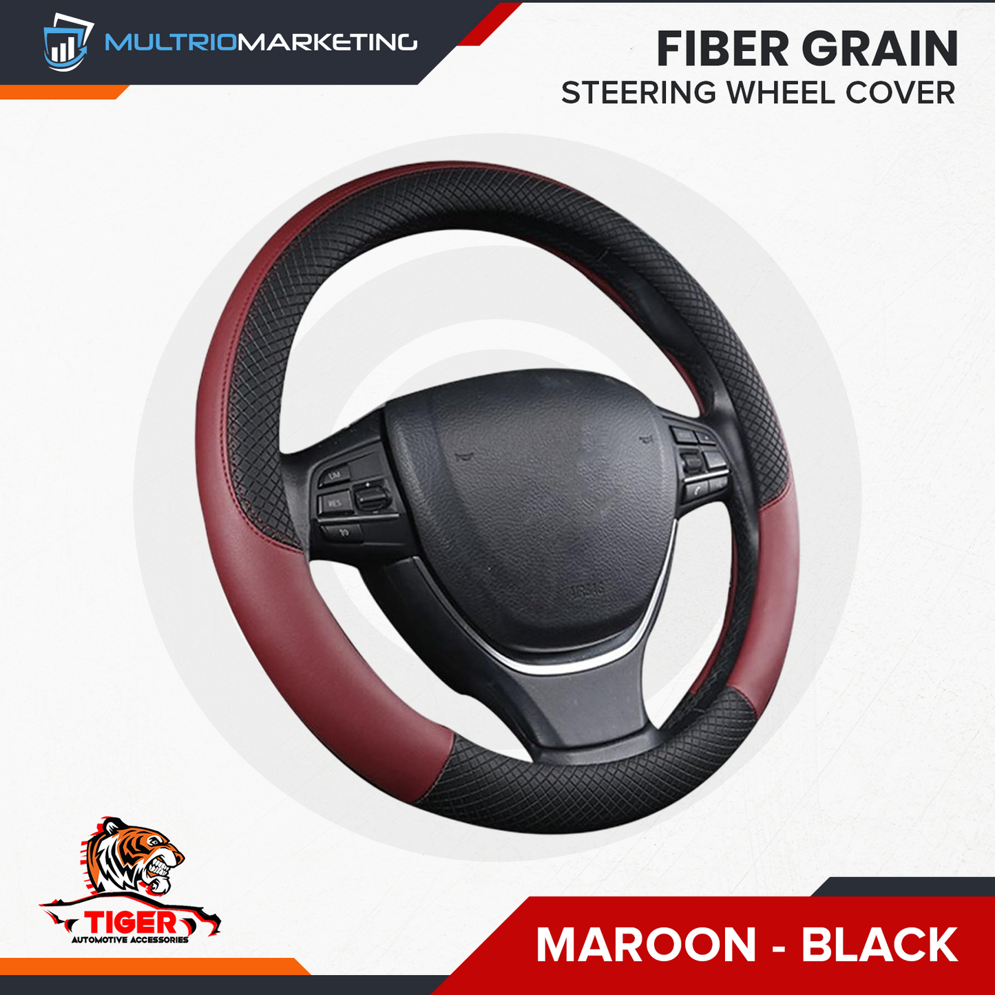 Steering Wheel Cover - Fiber Grain