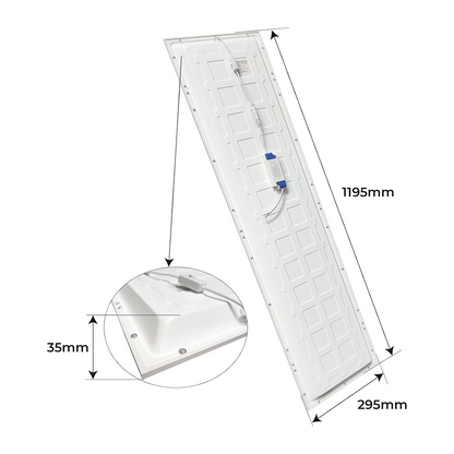 LED Panel Light - Recessed - 30x120cm
