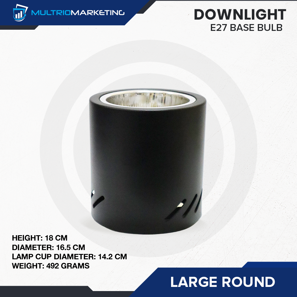 Round Downlight – E27 Base Compatible