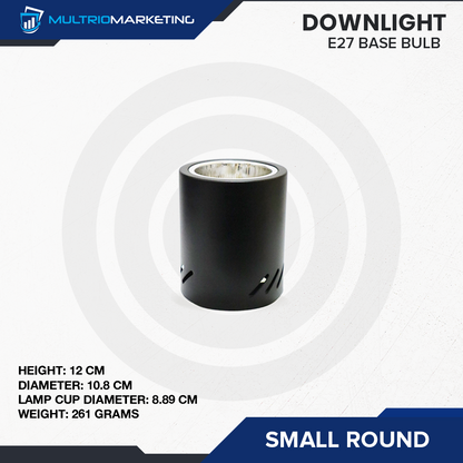 Round Downlight – E27 Base Compatible