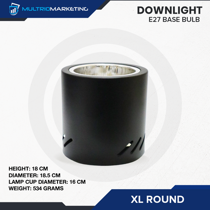 Round Downlight – E27 Base Compatible