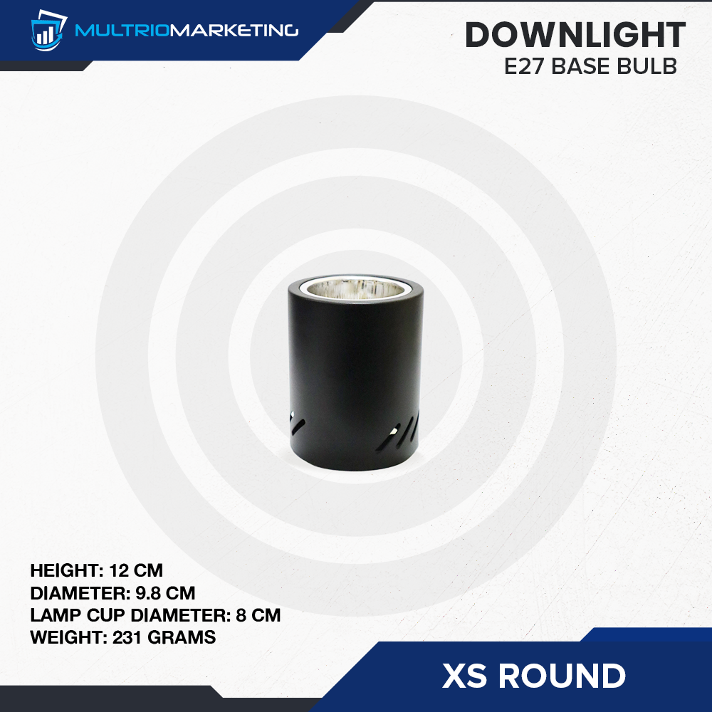 Round Downlight – E27 Base Compatible
