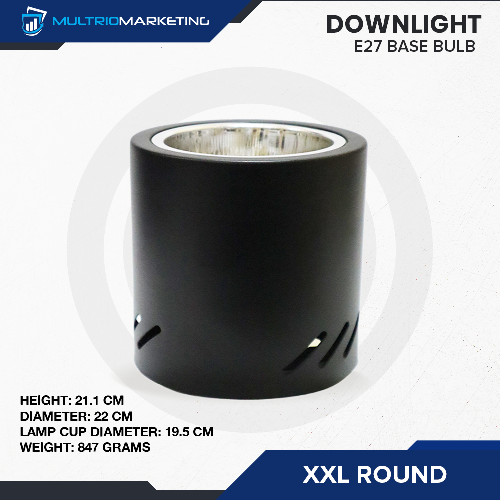 Round Downlight – E27 Base Compatible