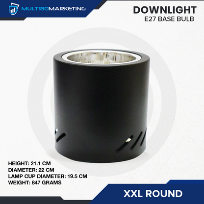 Round Downlight – E27 Base Compatible