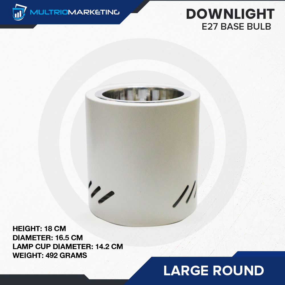 Round Downlight – E27 Base Compatible