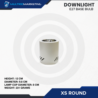 Round Downlight – E27 Base Compatible