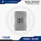 Wall Outlet - Universal Socket - Silver