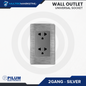 Wall Outlet - Universal Socket - Silver