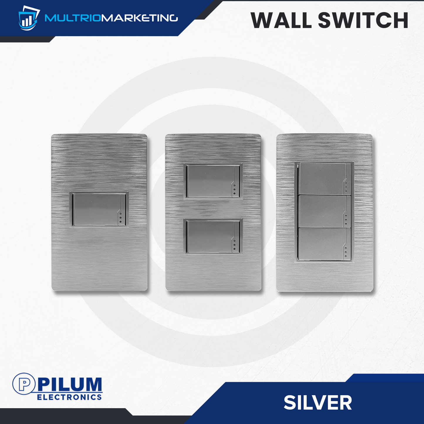 Wall Switch- One Way - Silver